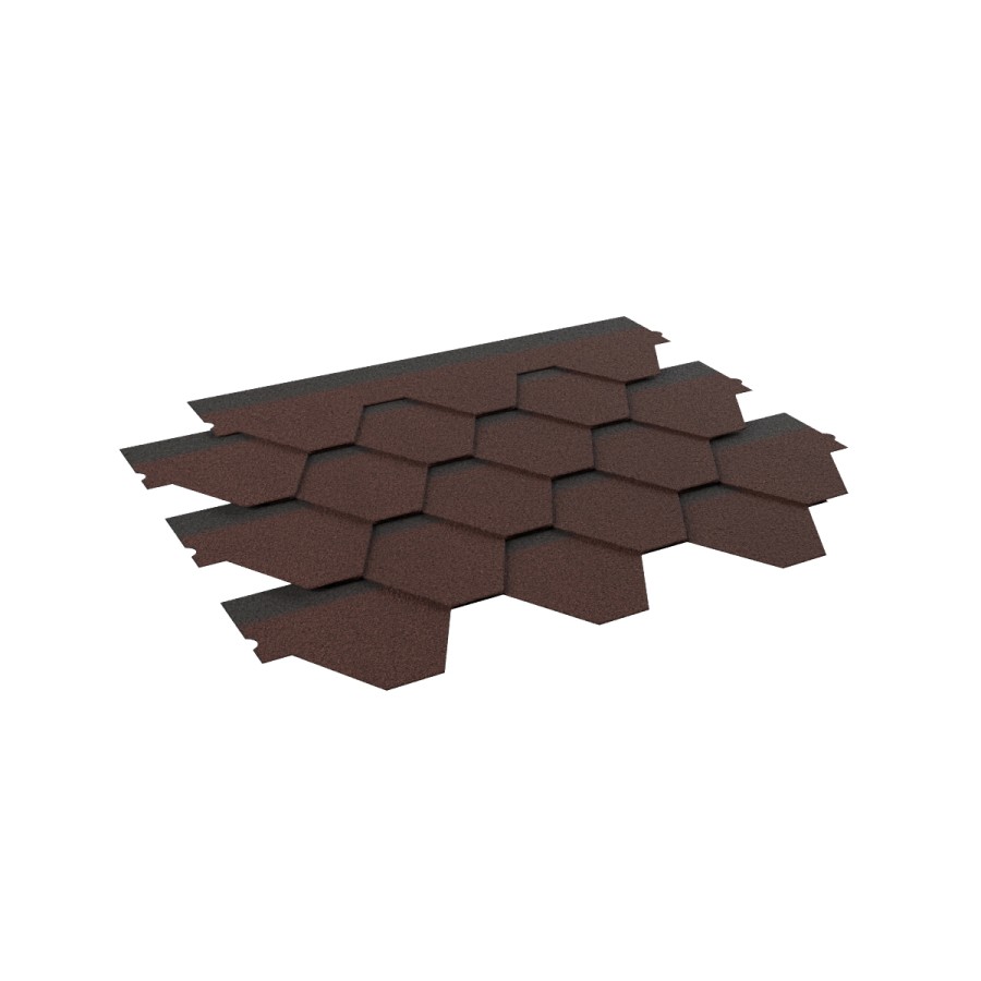 RoofShield Premium Standart Коричневый с оттенением